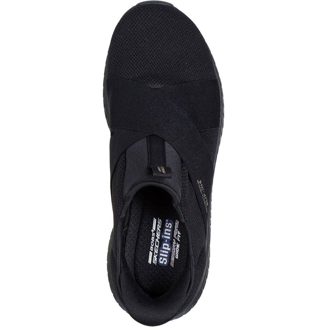 Women's Wide Fit Skechers 117505 Slip-ins Bobs Sport Squad Chaos Trainers