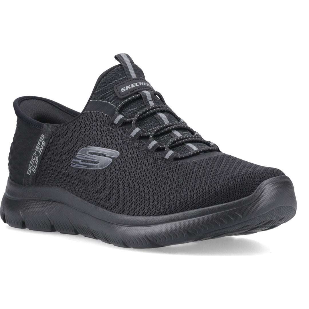 Men's Wide Fit Skechers Slip-ins 232457 High Range Summits Trainers in Black - Image 3