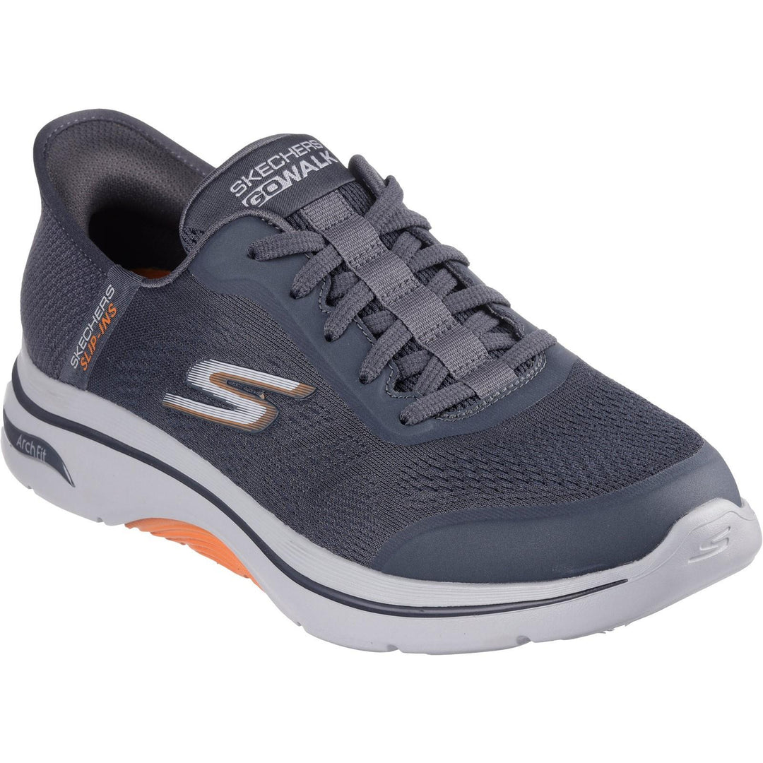 Men's Wide Fit Skechers 216602 Slip-ins Arch Fit 2.0 Simplicity Trainer in Navy - Image 7