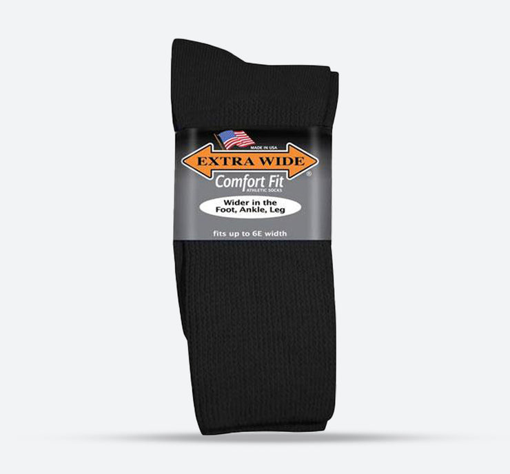 Mens Extra Wide 6000 Comfort Fit Athletic Socks
