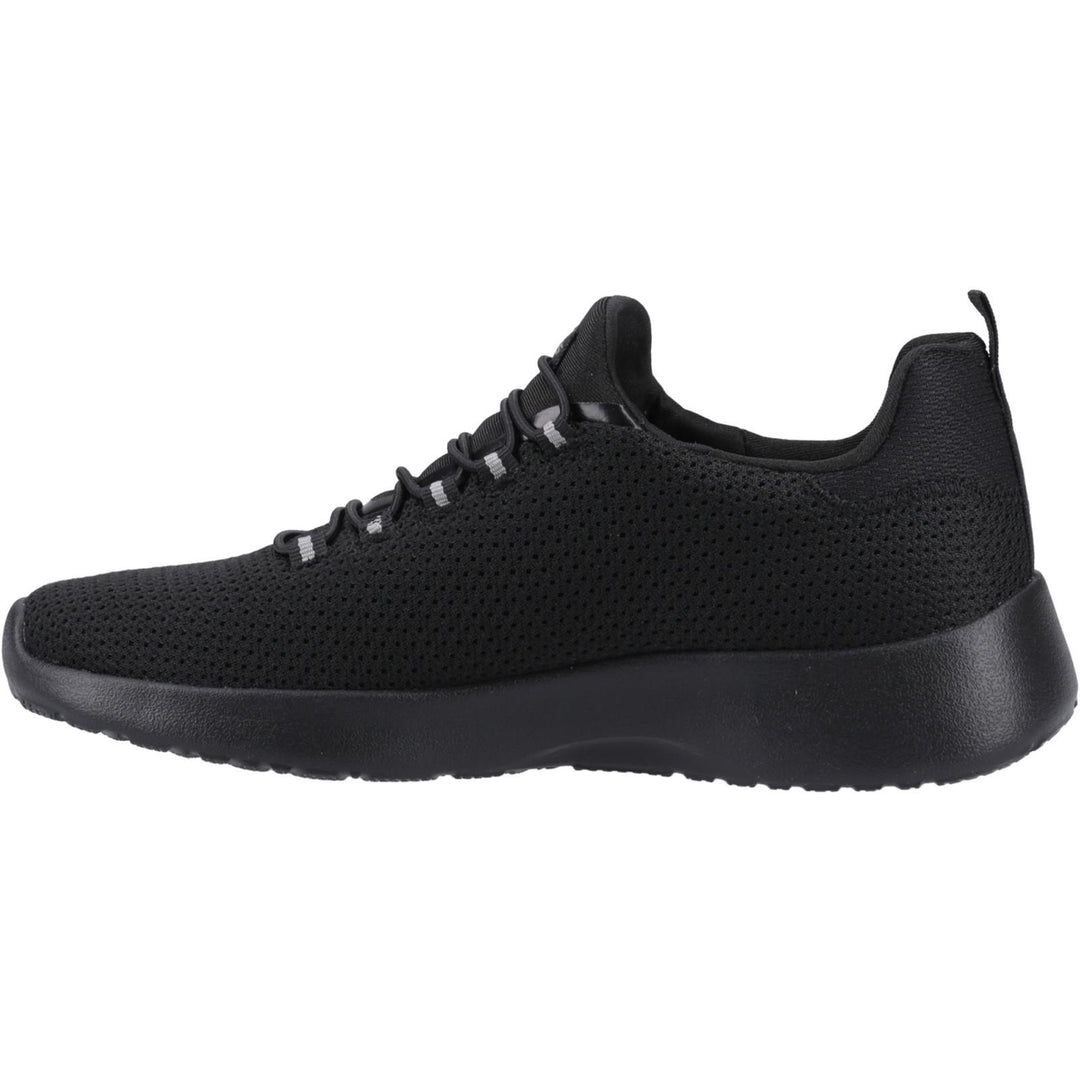 Men's Wide Fit Skechers 58360 Dynamight Trainers in Black - Image 4
