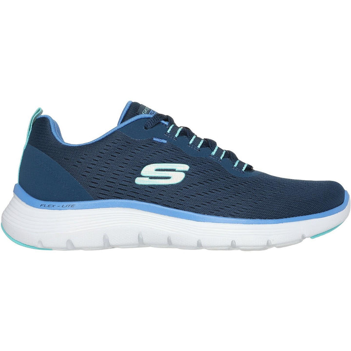 Women's Wide Fit Skechers 150201 Flex Appeal 5.0 New Path Trainer in Black - Image 1