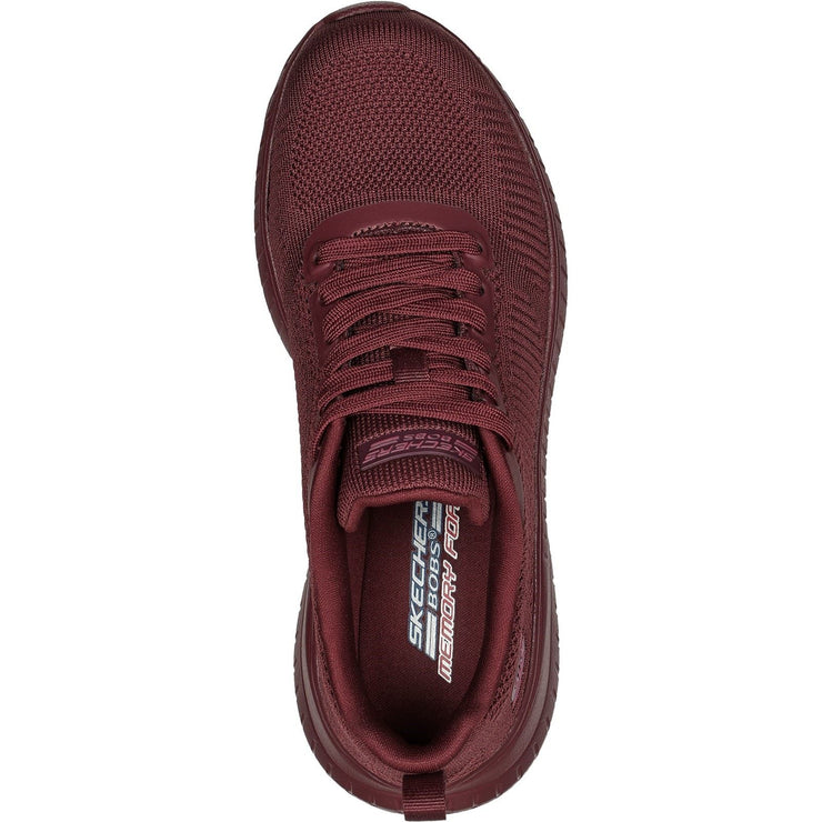 Women's Wide Fit Skechers 117209 Bob Squad Chaos Face Off Trainers ...