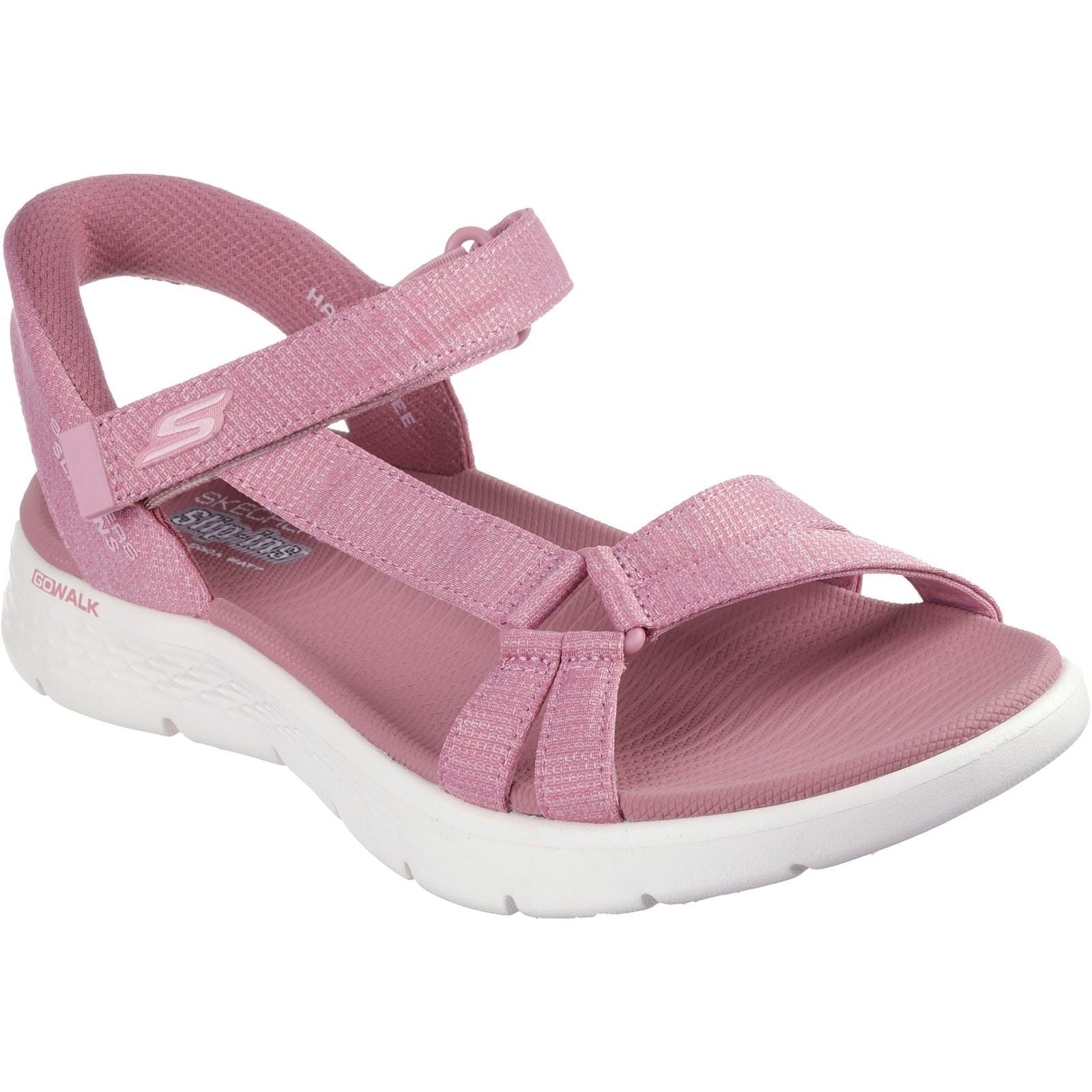 Women's Wide Fit Skechers 141481 Slip-ins Go Walk Flex Illuminate