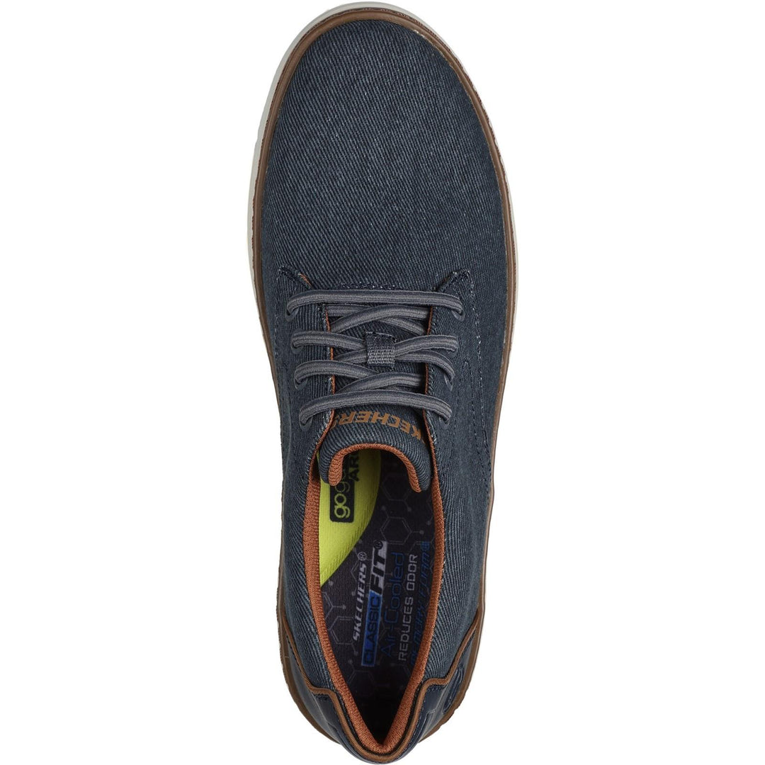 Men's Wide Fit Skechers 205135 Hyland Ratner Shoes in Navy - Image 5