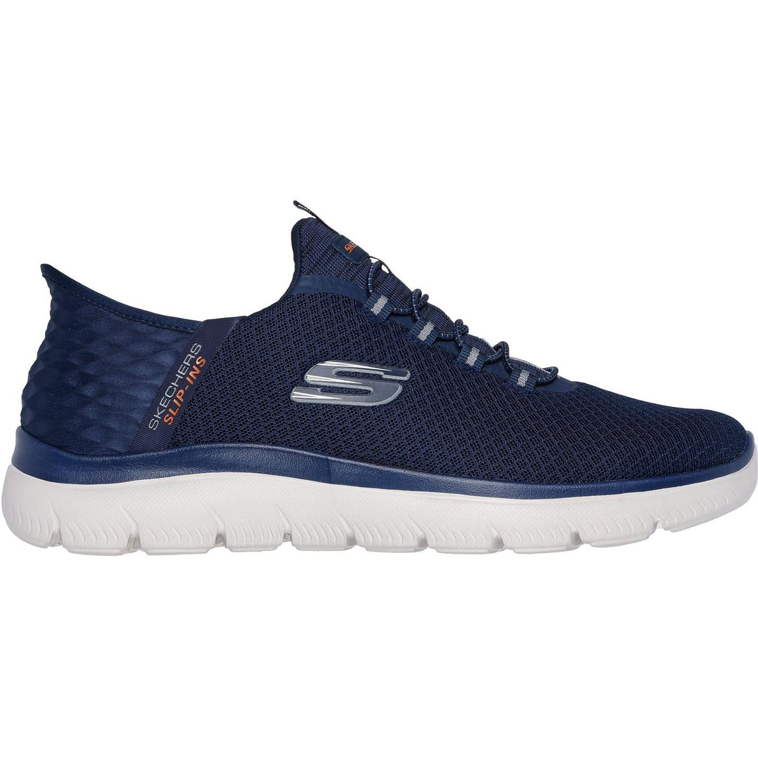 Men's Wide Fit Skechers Slip-ins 232457 High Range Summits Trainers in Black - Image 7