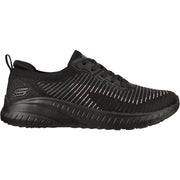 Women's Wide Fit Skechers 117207 Bobs Squad Chaos Renegade Trainers - Black