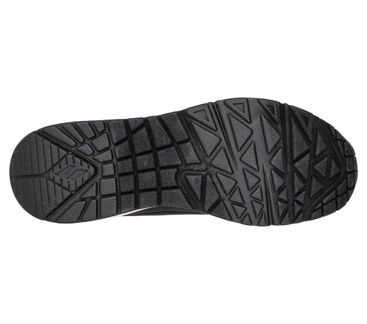 Women's Wide Fit Skechers Uno 155196 Shimmer Away Trainers