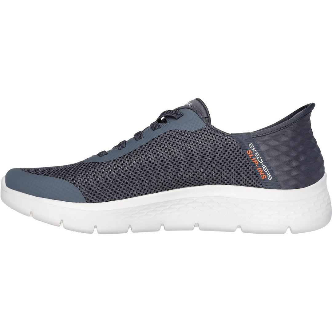 Men's Wide Fit Skechers 216324 Slip-ins Go Walk Flex Hands Up Trainers in Brown - Image 11