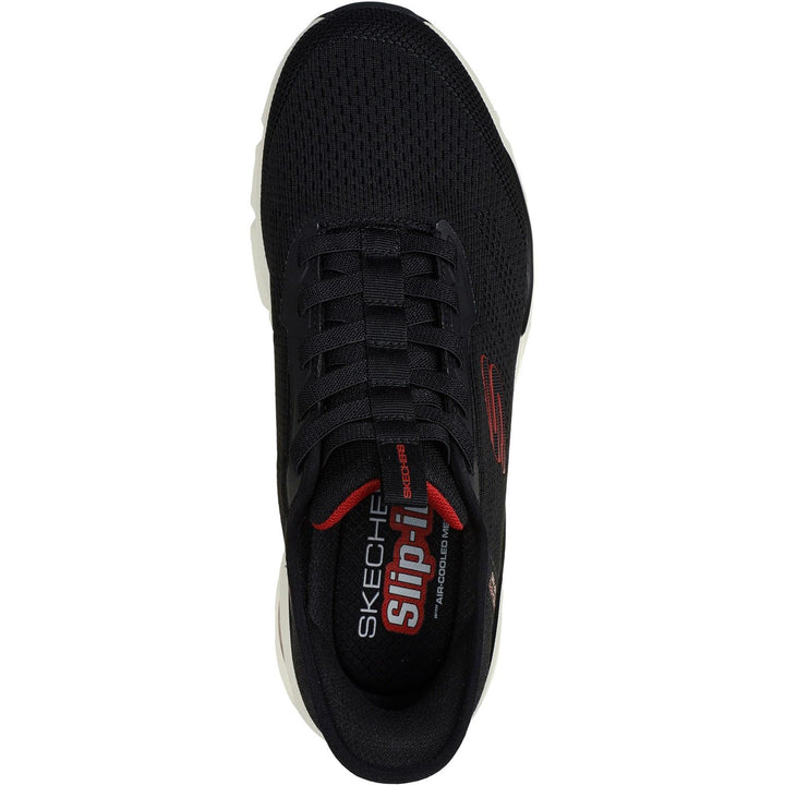 Men's Wide Fit Skechers Slip-ins 232447 Skech Air Ventura Trainers in Black/Red - Image 1
