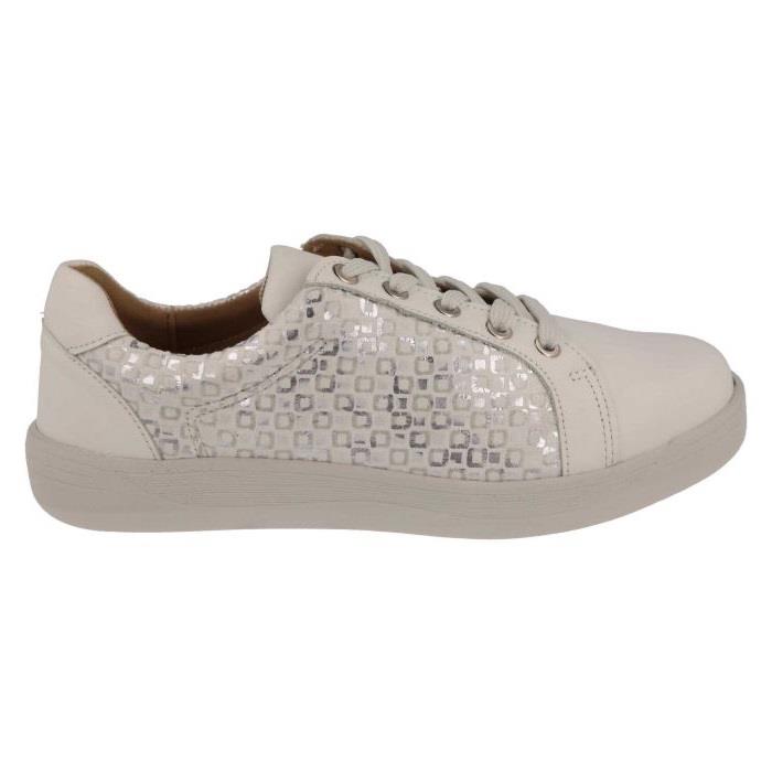 Women's Wide Fit DB Campion Shoes in Navy Leather / Textile - Image 1