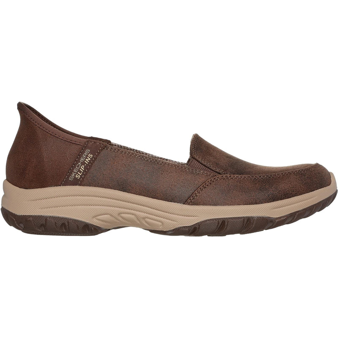 Women's Wide Fit Skechers 158699 Reggae Fest 2.0 Classically Shoes in Chocolate - Image 7