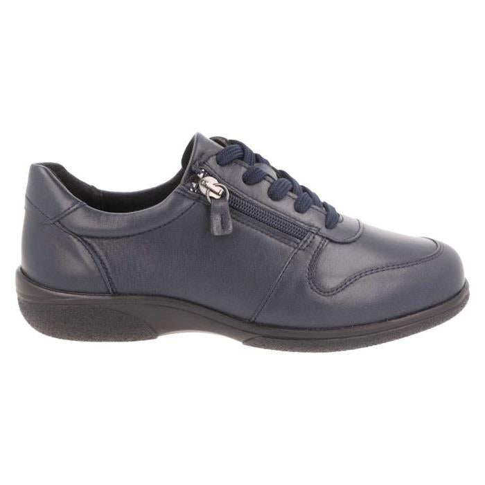 Women's Wide Fit DB Mollie Shoes in Black Leather - Image 1