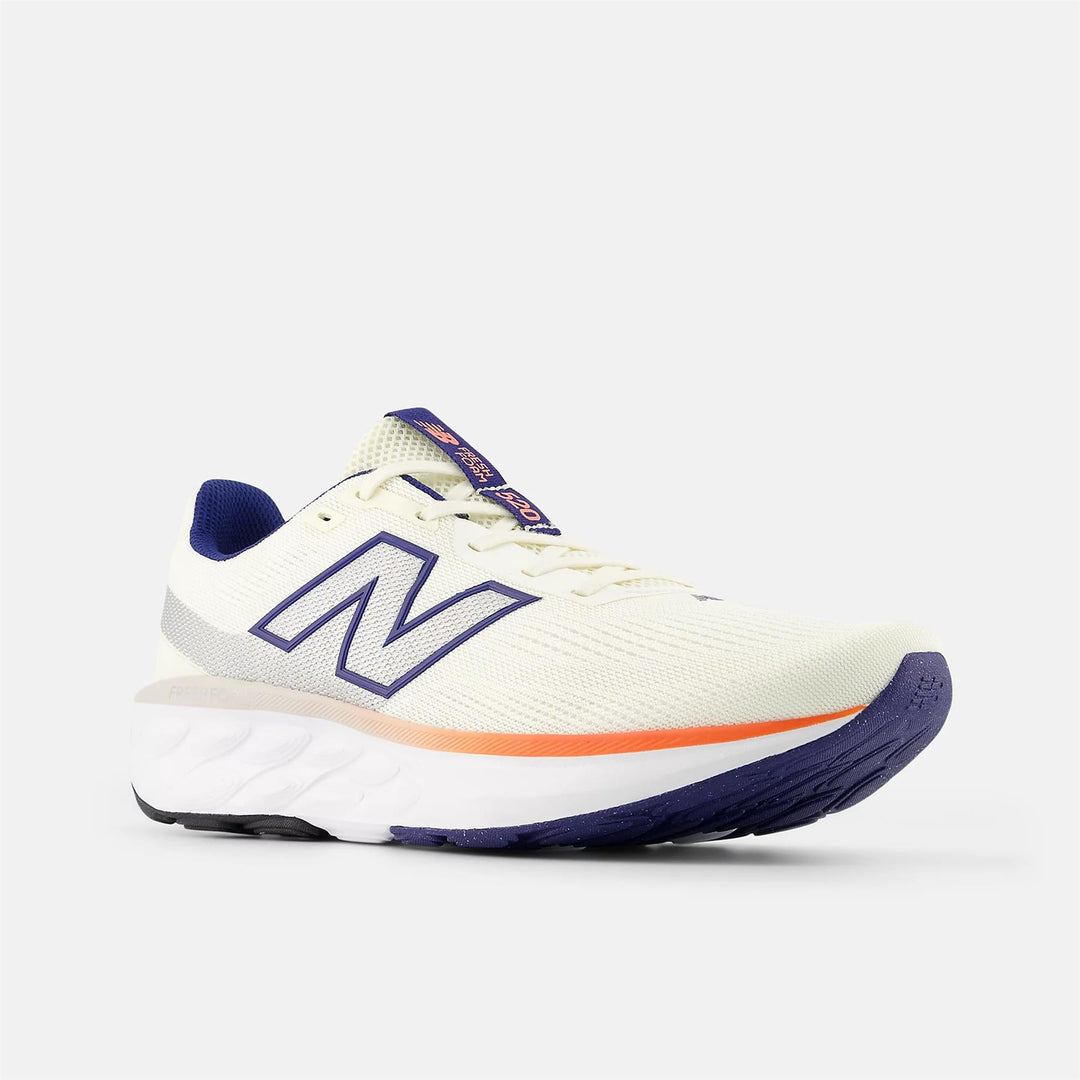 Men's Wide Fit New Balance M5204O9 Walking/Running Trainers - Fresh Foam in Cream/Orange - Image 3