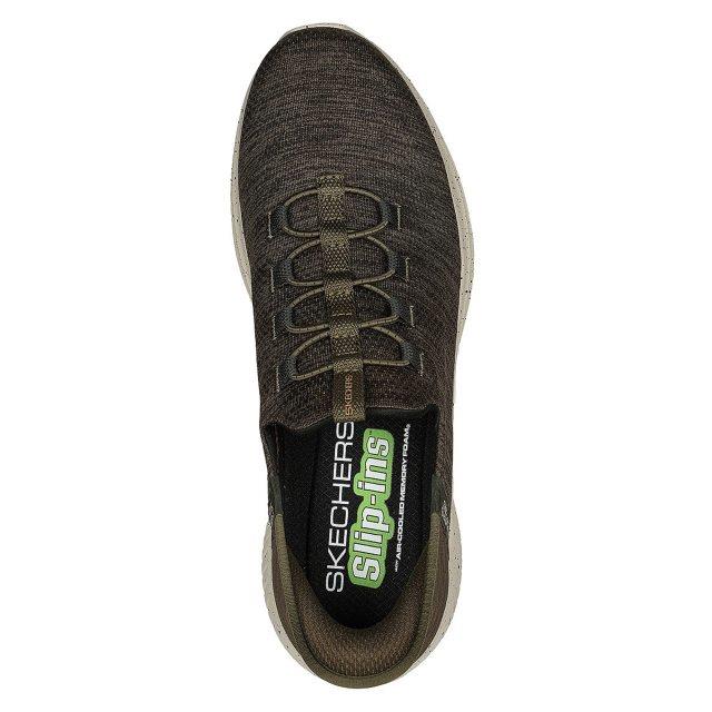 Skechers 232452 Extra Wide Right Away Walking Trainers Olive-4