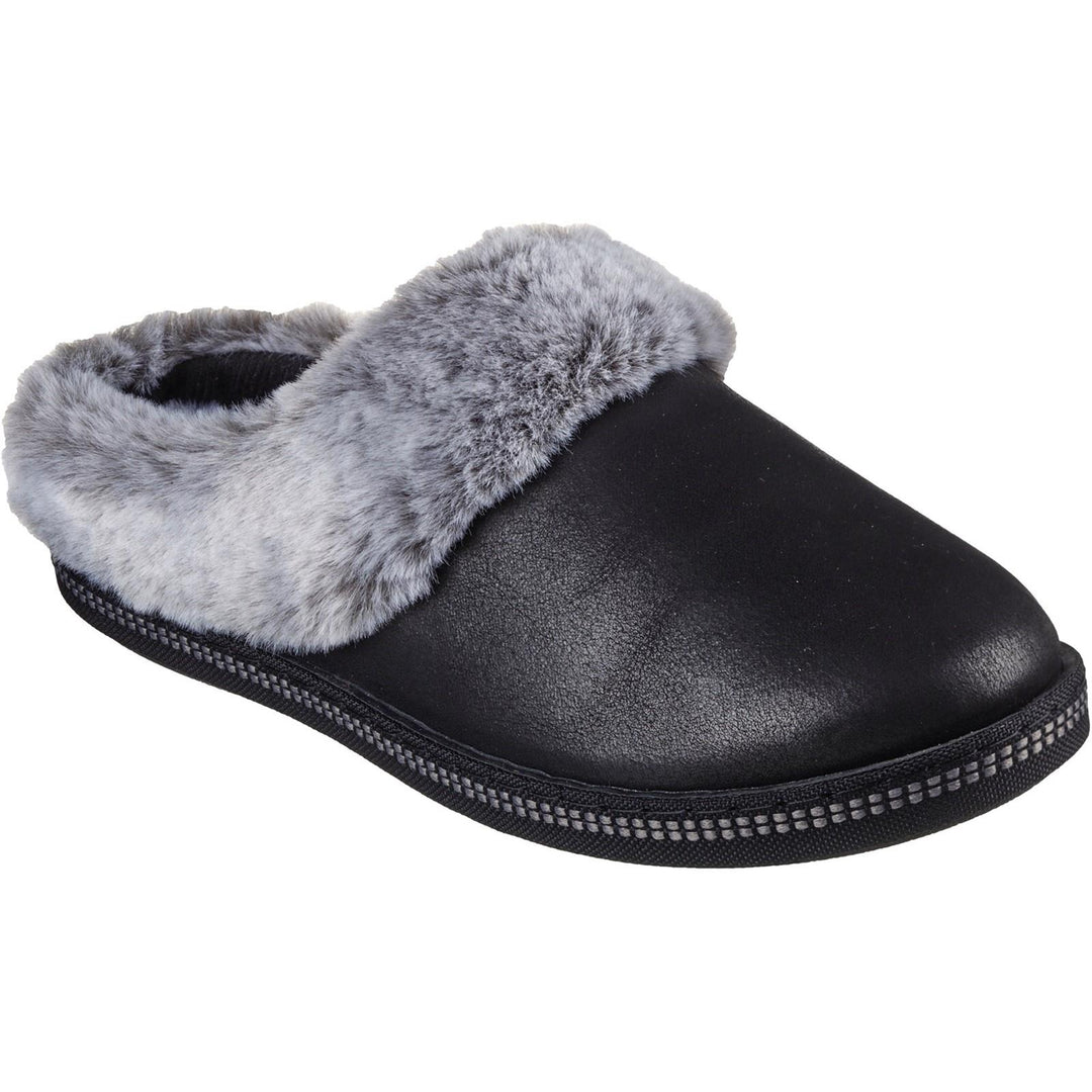 Women's Wide Fit Skechers 167625 Cozy Campfire Lovely Life Slippers
