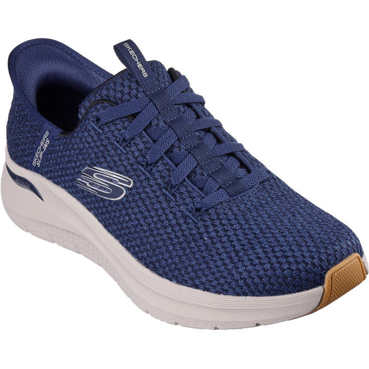 Men's Wide Fit Skechers 232462 Slip-ins Arch Fit 2.0 Look Ahead Trainers in Black - Image 1