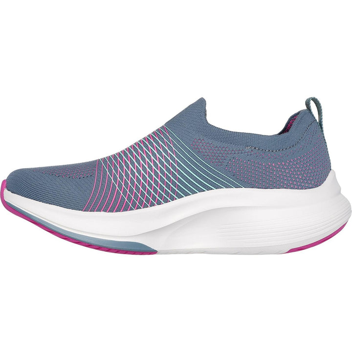 Women's Wide Fit Skechers 125052 Go Walk Max Walker Sally Trainers in Black/White - Image 1