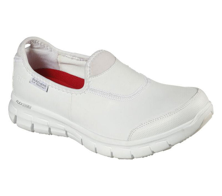 Women's Wide Fit Skechers 76536EC Work Relaxed Fit Sure Track Shoes