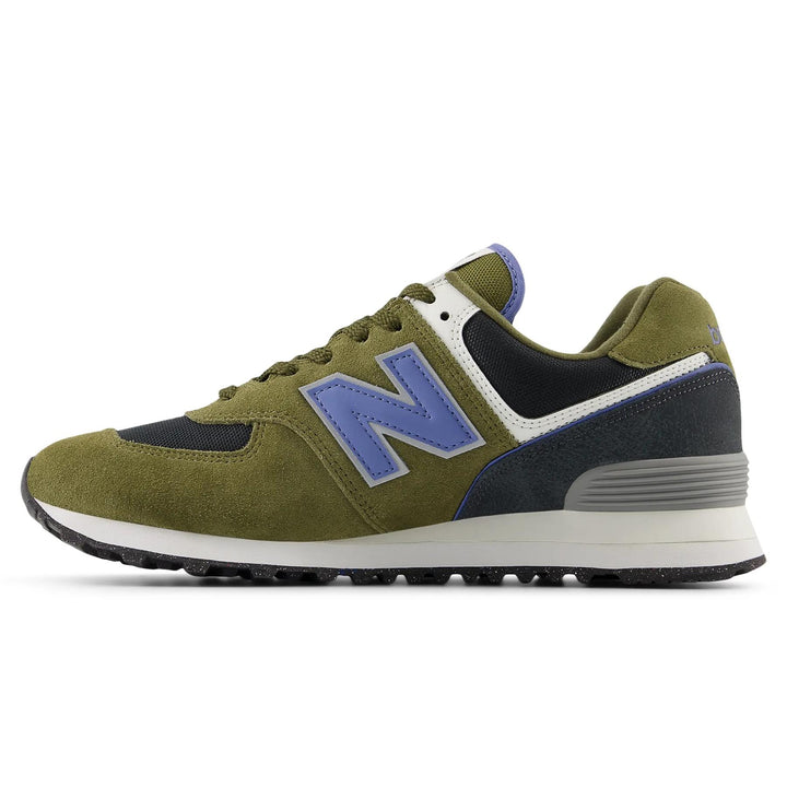 Men's Wide Fit New Balance U5743IR Green Shoes Trainers in Green - Image 1