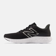 Men's Wide Fit New Balance M411LB3 Walking and Running Trainers - Black/White