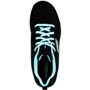 Skechers 12615 Graceful Get Connected Trainers Black Turquoise-3
