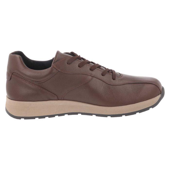 Men's Wide Fit DB Maurice Trainers in Black Leather - Image 1