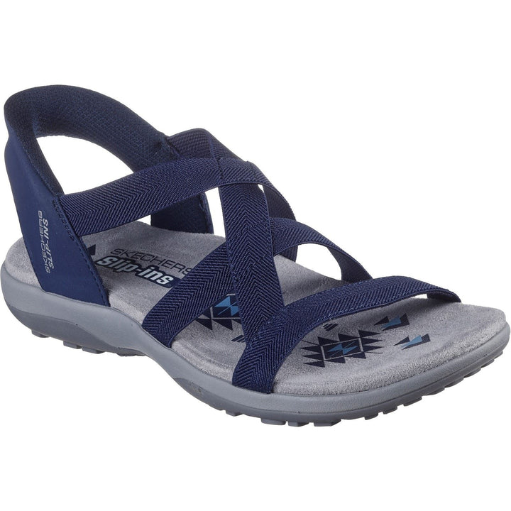 Women's Wide Fit Skechers 163460 Slip-ins Reggae Slim Stretch Flex Sandals