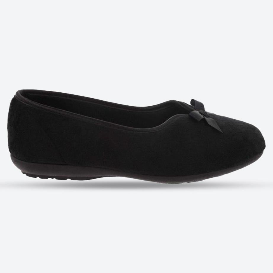 Women's Wide Fit DB Kayleigh Slippers in Mauve Velour - Image 1