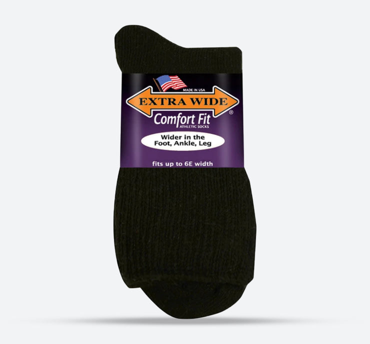 Men's Extra Wide 7400 Athletic Quarter Socks