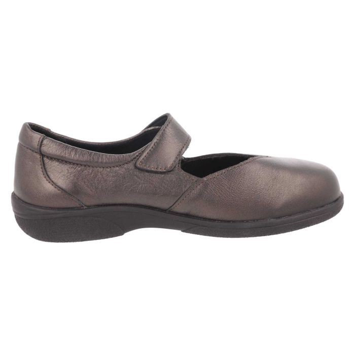 Womens Wide Fit DB Gull Shoes in Black - Image 13