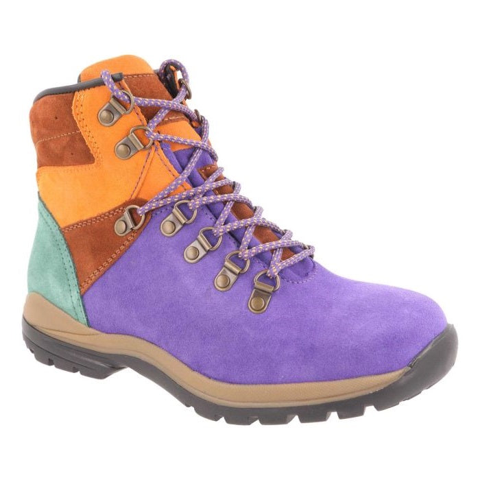 Womens Wide Fit DB Nebraska 2 Hiking Boots in Navy Suede - Image 1