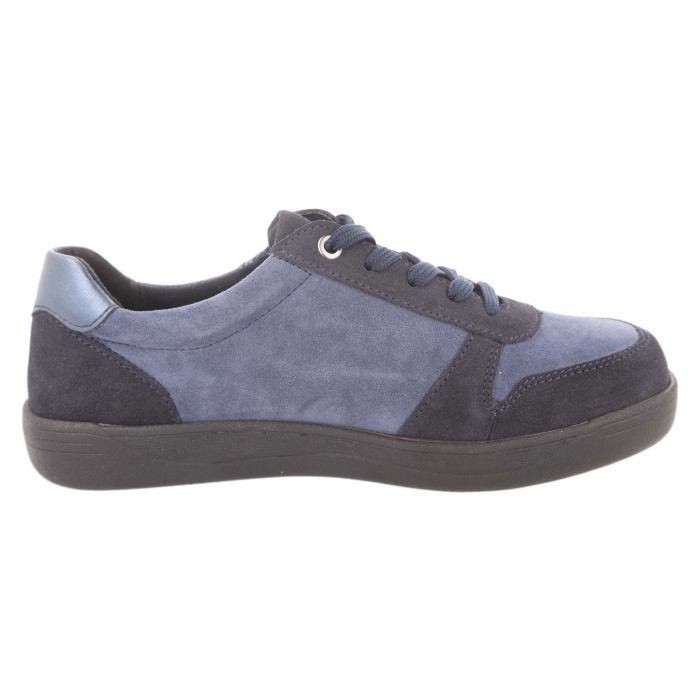 Women's Wide Fit DB Cedar Shoes in Navy / Blue Suede - Image 1