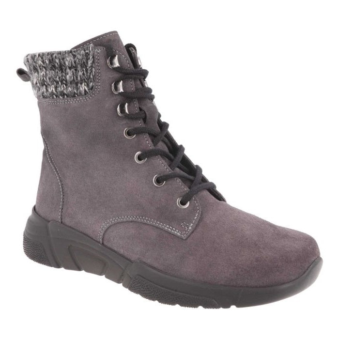 Women's Wide Fit DB Acre Boots in Black Suede - Image 1
