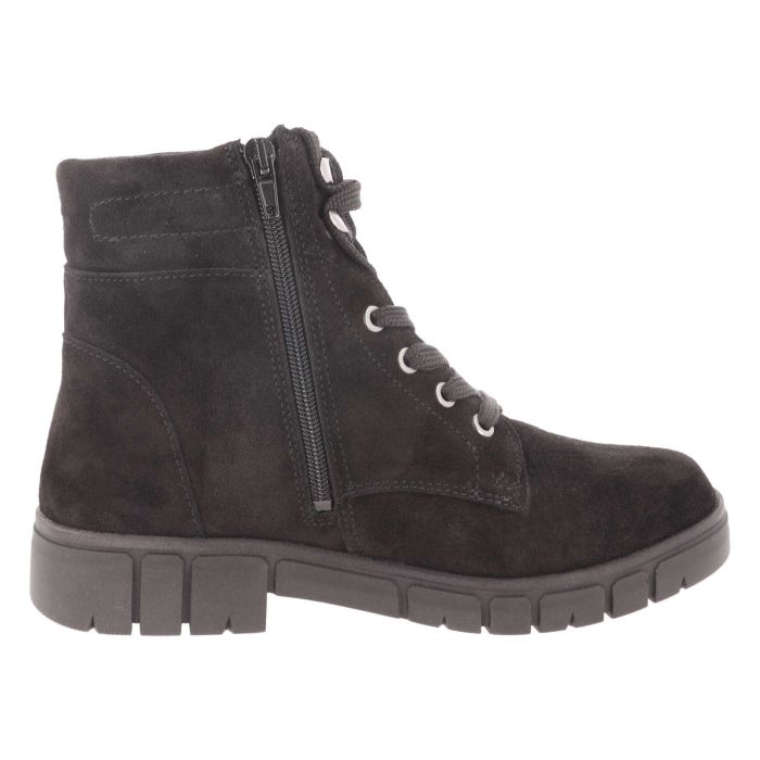 Women's Wide Fit DB Chirk Water Resistant Boots in Grey Suede - Image 1