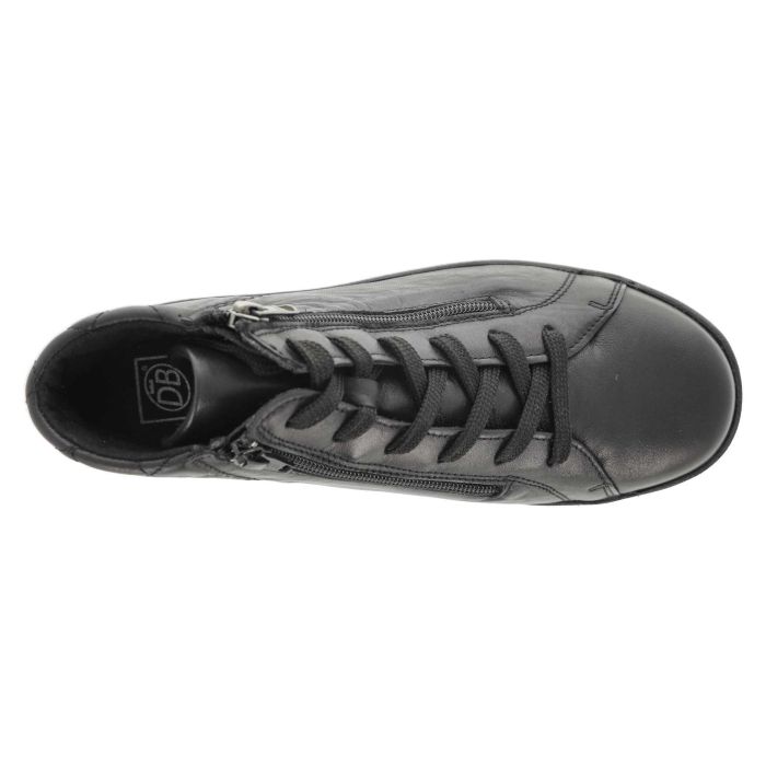 Women's Wide Fit DB Levisham Boots in Black Leather - Image 1