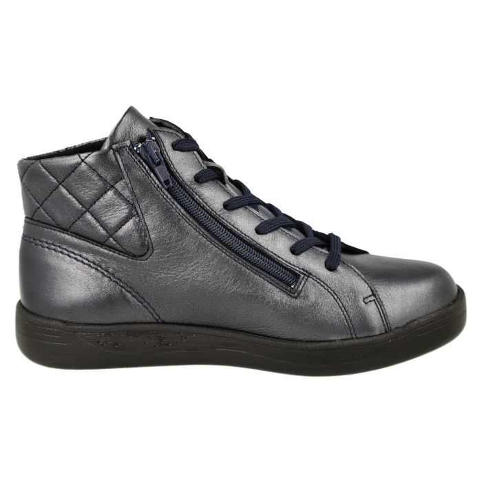 Women's Wide Fit DB Levisham Boots in Black Leather - Image 14