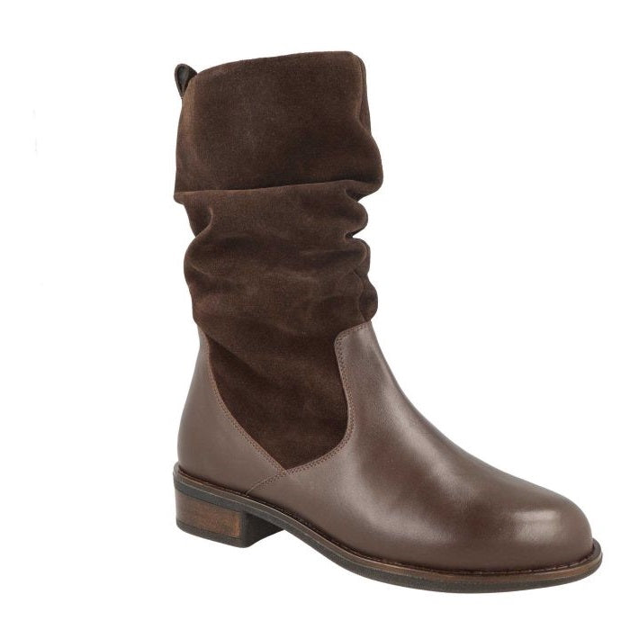 Women's Wide Fit DB Hornbeam Boots in Black Leather / Suede - Image 10