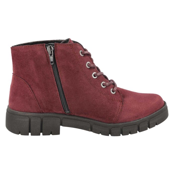 Women's Wide Fit DB Poplar Boots in Black Suedette - Image 1