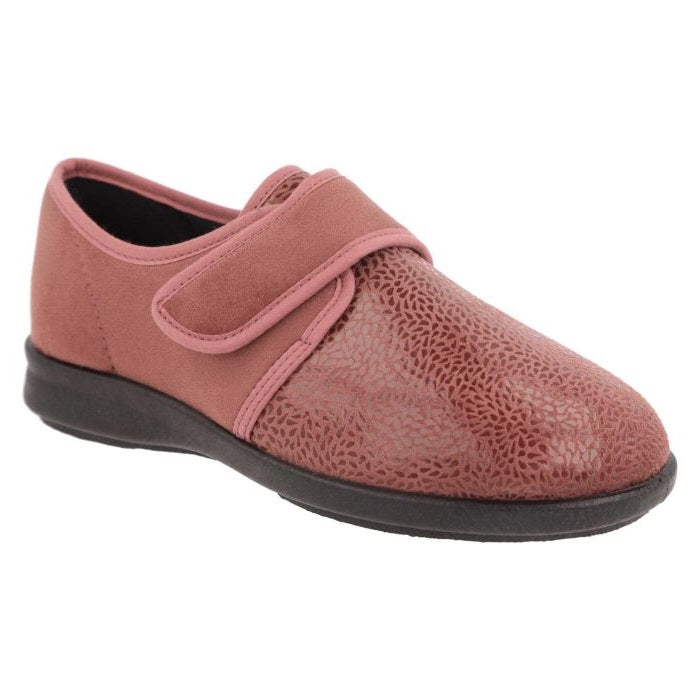 Women's Wide Fit DB Vanilla Shoes/Slipper in Black Stretch Textile - Image 16