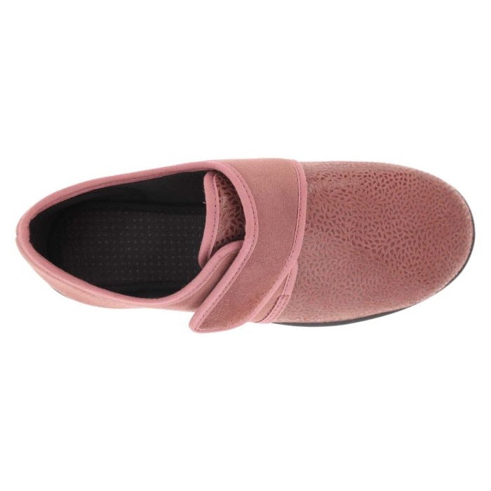 Women's Wide Fit DB Vanilla Shoes/Slipper in Black Stretch Textile - Image 1