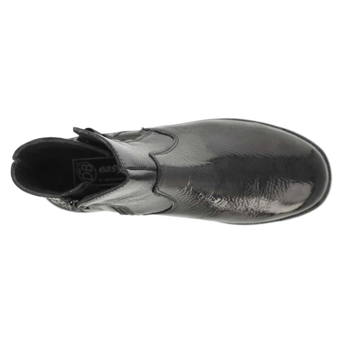Women's Wide Fit DB Delphine Boots in Black Leather - Image 1