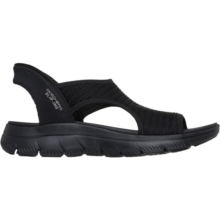 Women's Wide Fit Skechers 119519 Slip-ins Summits Sweetly Evolved Sandals in Black - Image 1