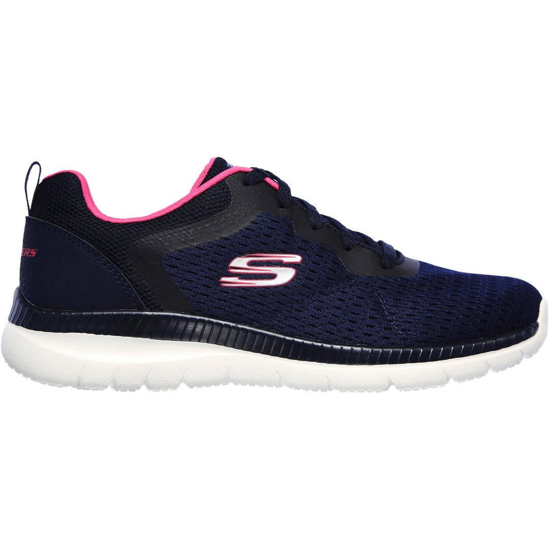 Women's Wide Fit Skechers 12607 Bountiful Quick Path Trainers in Black - Image 5