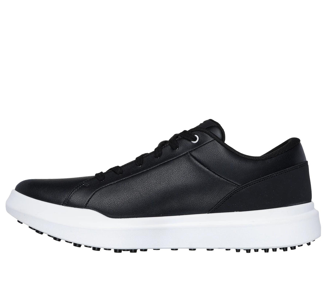Men's Relaxed Fit Skechers 214128 Go Golf Drive 6 Waterproof Trainers in Black/White - Image 3