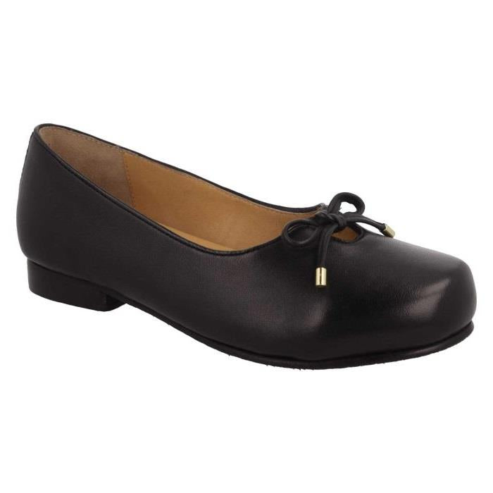 Women's Wide Fit DB Magnolia Loafers in Black Leather - Image 1