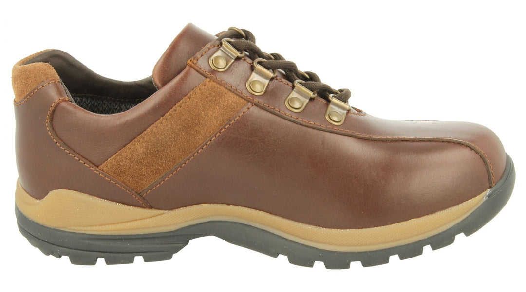 Mens Wide Fit DB Wyoming Walking Trainers in Black Suede - Image 19