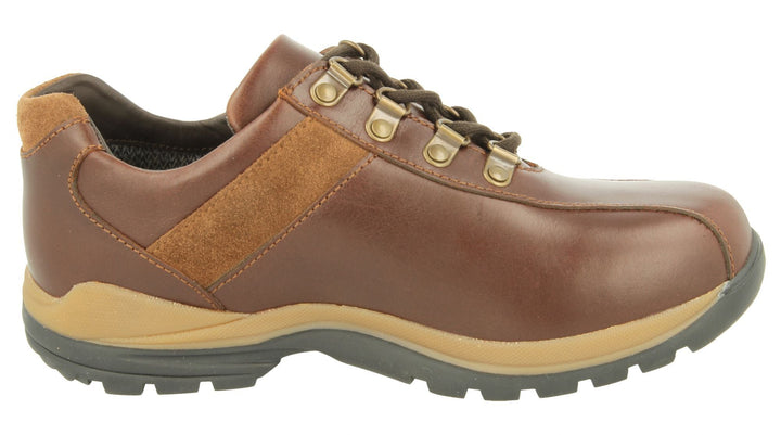 Mens Wide Fit DB Wyoming Walking Trainers in Black Suede - Image 1