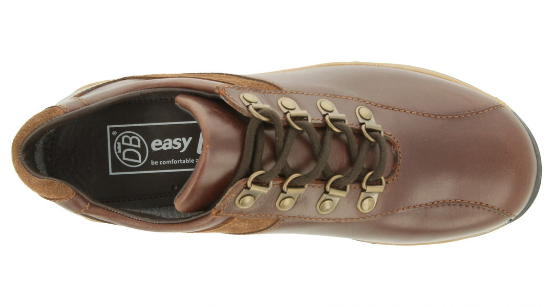 Mens Wide Fit DB Wyoming Walking Trainers in Black Suede - Image 20