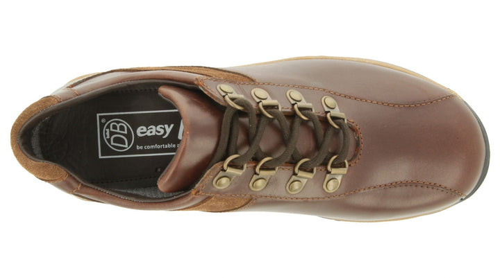 Mens Wide Fit DB Wyoming Walking Trainers in Black Suede - Image 1